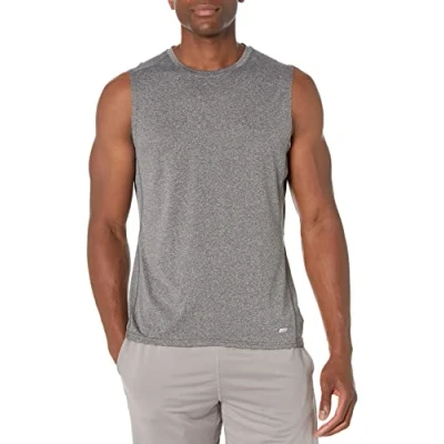 Bild av Amazon Essentials Men&#039;s Tech stretchig muskelskjorta, Svart ljung, XXL