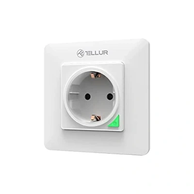 Bild av Tellur Smart Wi Fi vägguttag, kompatibel med Amazon Alexa &amp; Google Assistant, 3 000 W, 16 A, vit
