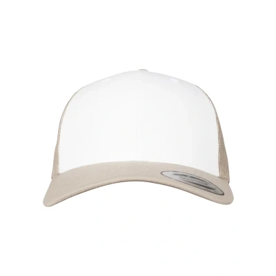 Bild av Flexfit Retro Trucker Keps, Storlek: One Size, Khaki/white