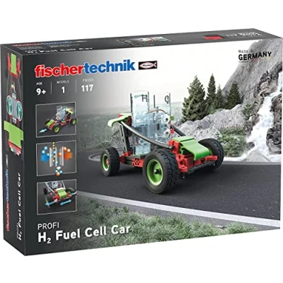 Bild av fischertechnik 559880 Profi H2 Fuel Cell Car byggsats för barn från 9 år, vätedrivet fordon montering, inkl. motor och bränslecell, svart