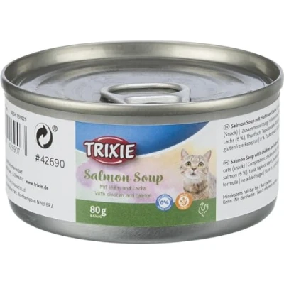 Bild av Trixie Salmon Soup with chicken and salmon, 80 g (24 pk/ps)
