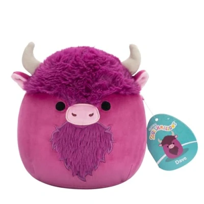 Bild av Squishmallows SQCR06608 Dave der Bison 19 cm, officiell Jazwares plysch, supermjukt gosedjur