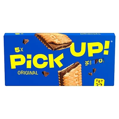 Bild av PiCK UP Original kakspärr 5 pack 2 kakor med krispig mjölkchokladtavla (5 x 28 g)