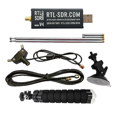 Bild av RTL SDR Blogg V4 R828D RTL2832U 1PPM TCXO HF Bias Tee SMA programvara definierad radio med dipolantennkit