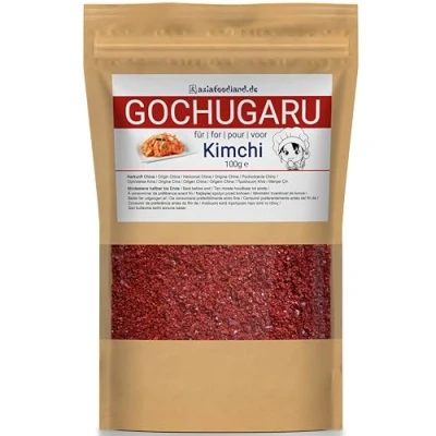 Bild av asiafoodland Gochugaru Chilipulver för kimchi Red Pepper Powder, 1 pack (1 x 100 g)