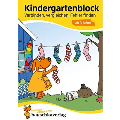 Bild av Ubungsmaterial fur kindergarten und vorschule t622 kindergartenblock verbinden, vergleichen, f: A5 Block