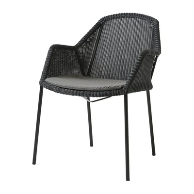 Bild av Cane line Breeze Chair Cushion Kuddar för utomhusbruk Taupe Natté B: 49 x D: 47 H: 2 cm