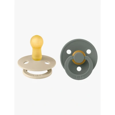 Bild av BIBS Colour Napp 2 Pack Latex Stl Rund, Vanilla/Pine