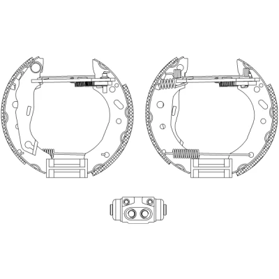 Bild av TEXTAR Shoe Kit Pro 84048800 de freins, freins à tambours avec cylindre roue, élément d&#039;ajustage FORD: FIESTA 4, KA 3 portes, Puma
