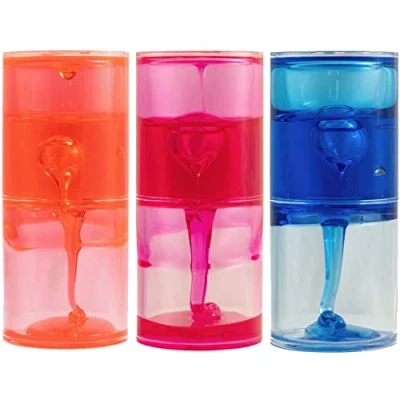 Bild av Liquid Sensory Ooze Slime Timer för autism, sensoriska behov, ADHD, stressavlastning, ångest. Autism Särskilda behov Sensorisk Fidget. Val av färg (1 st rosa)