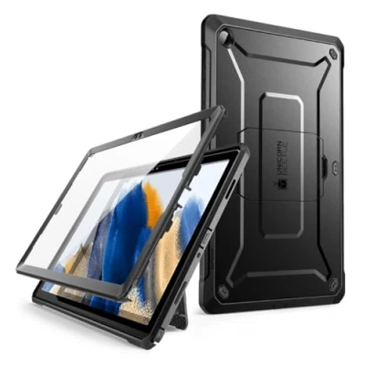 Bild av SUPCASE Fodral för Samsung Galaxy Tab A9 Plus 11 tum (2023) med Inbyggt Skärmskydd, Stativ, Robust Helkroppsfodral (Svart)