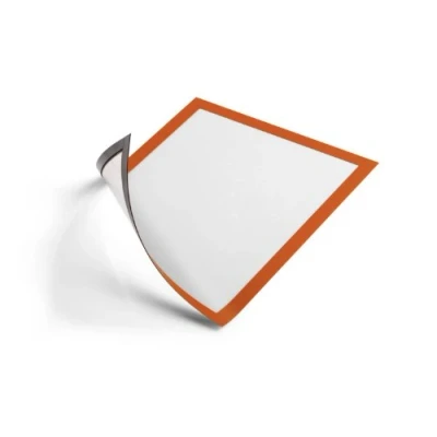 Bild av Durable 486909 inforam Duraframe Magnetic A4, magnethäftande på metallytor, 5 pack, orange