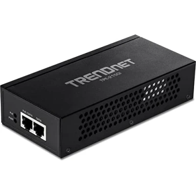 Bild av TRENDnet 2,5 G PoE+ Injektor, TPE 215GI, PoE (15,4 W) eller (30 W), konverterar en icke port till GBASE T kompatibel, integrerad strömförsörjning, nätverk enhet upp