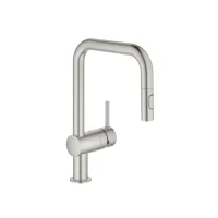 Bild av Grohe Minta Kitchen faucet with pull out U spout Chrome