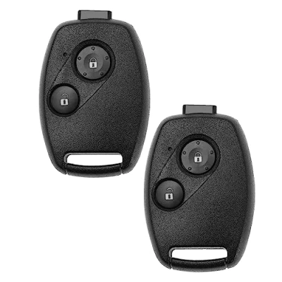 Bild av EMSea 2 set med knappar fjärrkontroll bilnyckelbricka ersättning kompatibel Honda Civic Jazz Crv Insight Record Fit Frv nyckelhus nyckelskinn svart