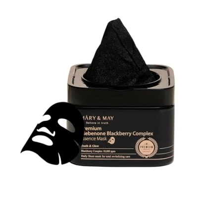 Bild av [Mary&amp;May] Masque essence complexe de mûre idébénone premium 20EA