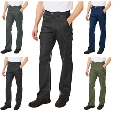 Bild av Lee Cooper LCPNT205_BLKB1_36 lastbyxor för män, svart, 36W/31L (vanlig)