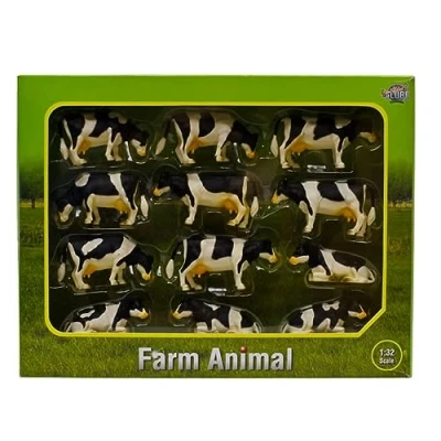 Bild av Van Manen 571929 Black and white Cows (set of 12)