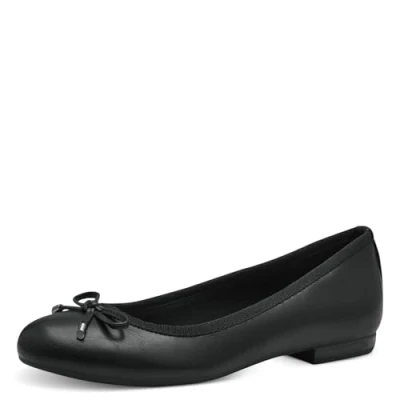 Bild av MARCO TOZZI dam, ballerinaskor, Feel ME fotbädd, mjukt foder, vegansk, 22213742 svart, 40 EU, EU
