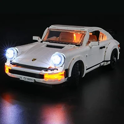Bild av YEABRICKS LED ljussats för Lego 10295 Creator Expert Porsche 911 Byggklossmodell (Lego set ingår inte)