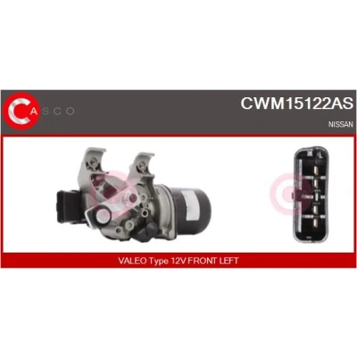 Bild av CASCO CWM15122AS Torkarmotor 12V Fram för vänsterstyrd NISSAN: Qashqai / Qashqai+2 I