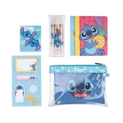 Bild av Grupo Erik Disney Stitch Stationery Set Pencil Case With A6 Notebooks, Highlighter Set, Sticky Notes, Paper Clips Gifts