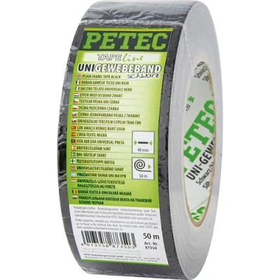 Bild av PETEC 87350 Bande adhésive 48 15C +80C noir 50 unilatéral