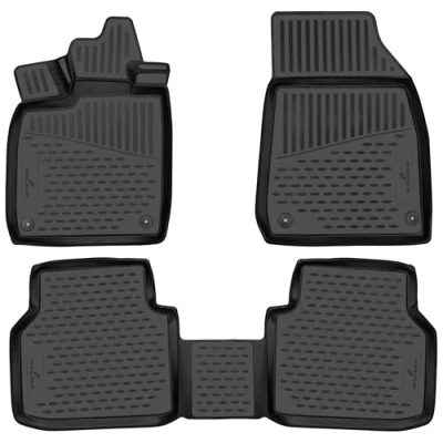 Bild av WALSER XTR 75318 Ensemble de tapis sol étanche Caoutchouc avant et arrière noir Sur mesure
