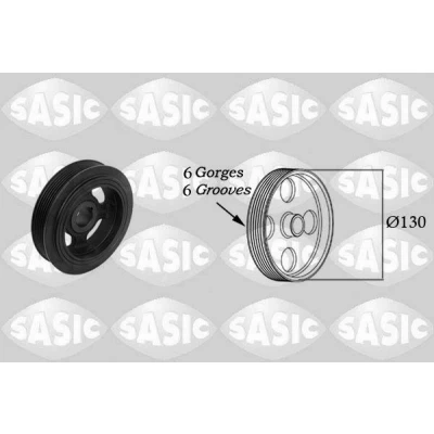 Bild av SASIC 2156048 Poulie Damper 130 TOYOTA: Corolla Verso, Avensis II 5 portes, IX 3/5 portes