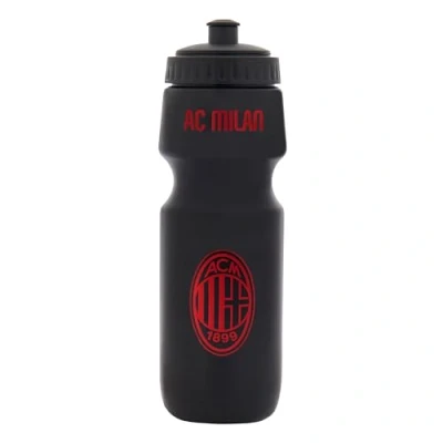 Bild av AC Milan Sportvattenflaska med logotyp, 700 ml, BPA fri officiell produkt, svart