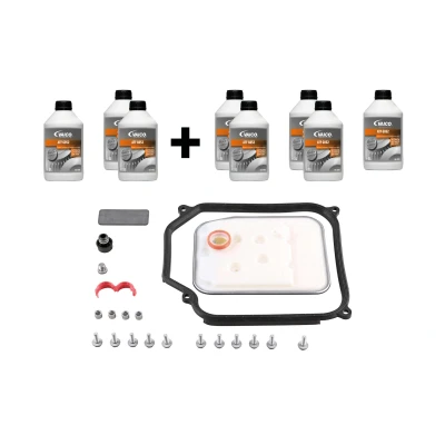 Bild av VAICO V10 3847 XXL Jeu de pièces, Vidange boîte automatique avec accessoires, joint d&#039;étanchéite quantité d&#039;huile pour rinçage à l&#039;huile