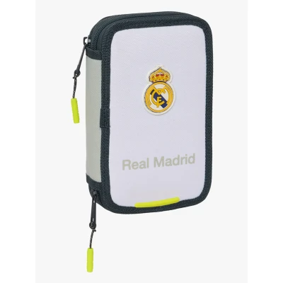 Bild av Safta REAL MADRID UTRUSTNING 25/26 Skolväska för barn, Färgfodral, med 29 medföljande verktyg, perfekt barn i åldrarna 5 till 14 år, bekvämt och mångsidigt, kvalitet styrka, 12,5 x 4 19,5