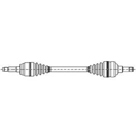 Bild av METELLI 17 0276 Arbre de transmission 928 80 OPEL: Astra F CC
