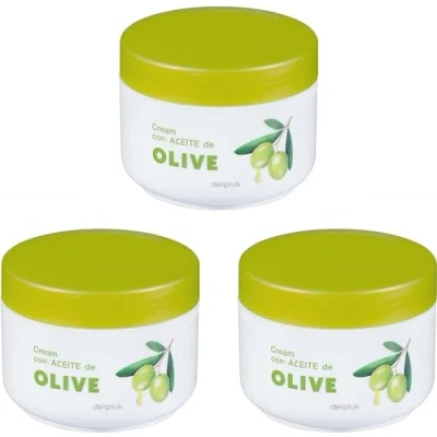 Bild av Pack 3 Kroppskräm med olivolja Deliplus För alla hudtyper Burkar x 250 ml