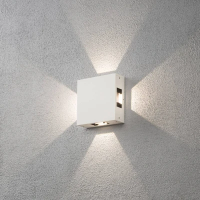 Bild av Konstsmide Cremona LED utomhusvägglampa, justerbar, vit