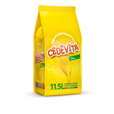 Bild av Cedevita Citron smaksatt omedelbar dryck innehåller 9 vitaminer för att snabbt ge energi till din kropp och själ vitalisera dig själv med berikat fruktigt pulver 1 kg paket 13 liter (citron)