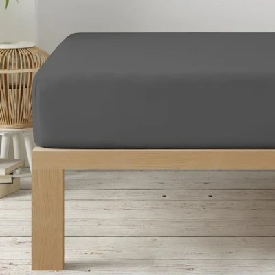 Bild av Degrees home Premium dra på lakan 90 x 200 33 justerbara borstad polyestermikrofiber gråblå