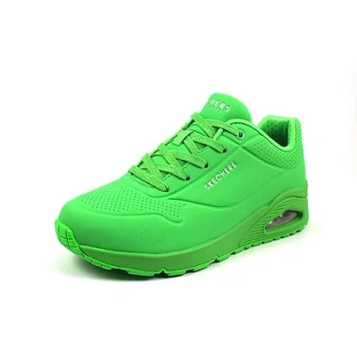 Bild av Skechers Sport UNO Sneakers, Storlek: 38, Green durabuck / mesh Skinn/syntet