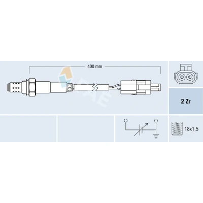 Bild av FAE 77773 Sonde lambda DAEWOO: Lanos Berline, 3/5 portes, Nubira Berline