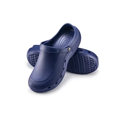 Bild av ESTRO Trädgårdsskor Herr Tofflor Dam Unisex Trädgård Clogs Gummi Lätta Sommar F92 (45, Mörkblå)