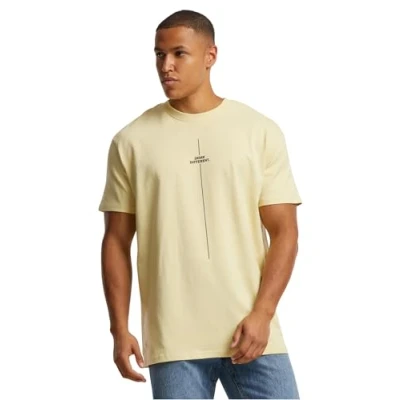 Bild av Merchcode Think Different Heavy Tshirt med print, Storlek: 3XL, Softyellow