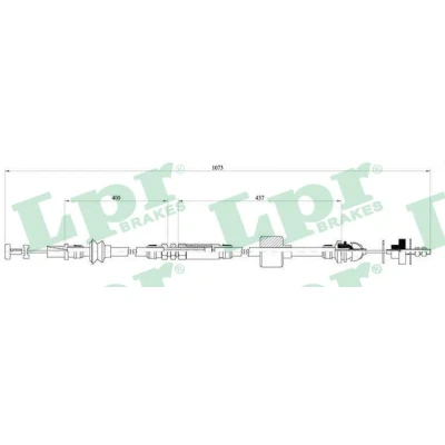 Bild av LPR C0455C Câble d&#039;Embrayage avec réglage manuel VOLKSWAGEN: Polo III 3/5 portes, Lupo / 3L, IV SEAT: Arosa