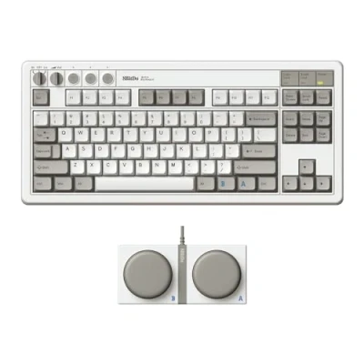 Bild av 8BitDo Retro Mechanical Keyboard, Bluetooth/2.4G/USB C Hot Swappable Gaming Keyboard with 87 Keys, Dual Super Programmable Buttons for Windows and Android M Edition QWERTY English