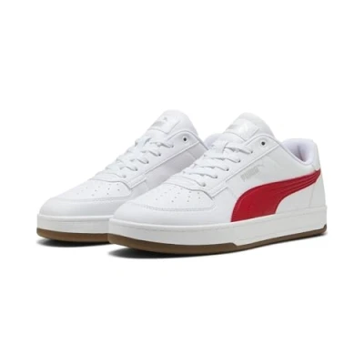Bild av Puma Unisex Caven 2.0 Sneaker, For All Time röd vit Silver Gum, 35.5 EU
