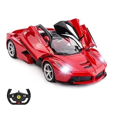 Bild av RASTAR LaFerrari fjärrstyrd bil, 1:14, Ferrari leksaksbil, radiostyrda bilar för barn, vuxna, röd Ferraribil
