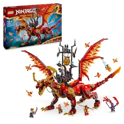 Bild av LEGO NINJAGO Rörelsens källdrake, Äventyrsleksak för barn, Byggleksak självständig lek med 6 minifigurer, Födelsedagspresent pojkar och flickor från 12 år 71822