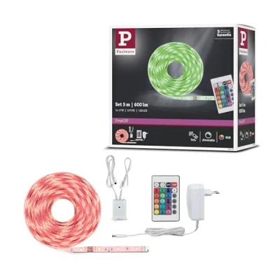 Bild av Paulmann 78978 SimpLED Strip Set 5 m LED remsa 20 W ljusremsa RGB ljusband belagd