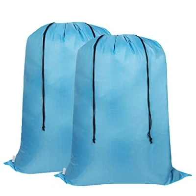 Bild av Asonen Stora tvättväskor 2 pack 94 cm x 119 cm, tvåvägs dragsko slitstark bärbar stor kapacitet reseförvaringsväska för studenter, lägenheter, resor, semestrar, högskola