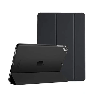 Bild av ProCase iPad Pro 12,9 tum 2017/2015 fodral (gammal modell, 1:a och 2:a generationen), ultratunt lätt skyddsskal med genomskinligt frostad baksida svart