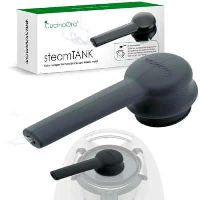Bild av CucinaOra SteamTANK 2.0 Thermomix TM6 tillbehör ångomledning TM 6 Monsieur Cuisine Connect för Vorwerk Ångstege TM5 TM31 av silikon termomixtillbehör